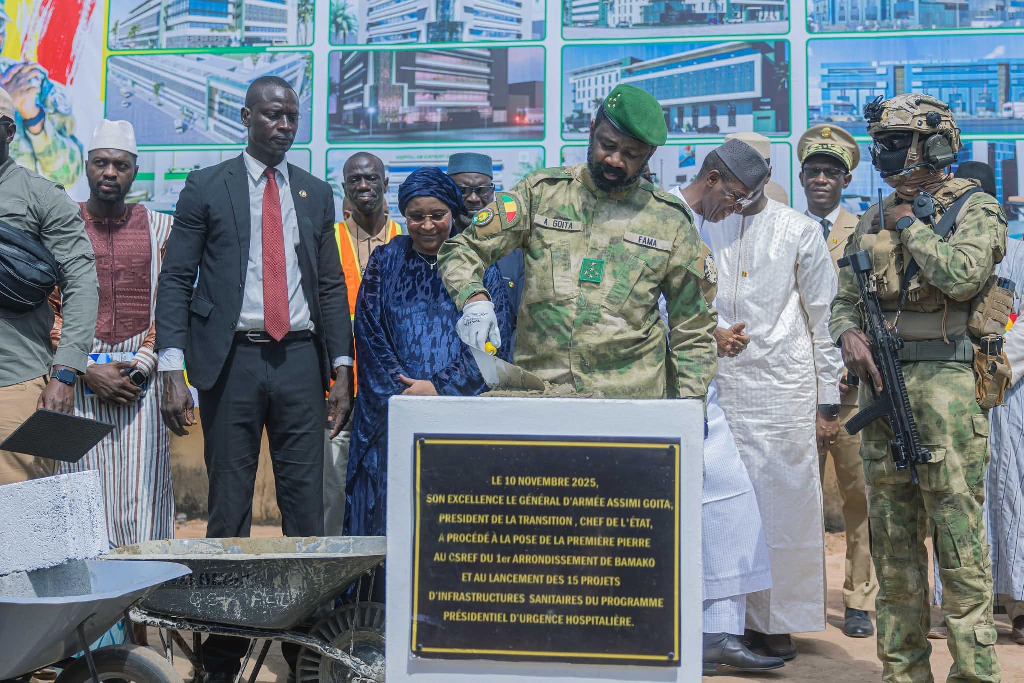 Le général Assimi Goïta lance un chantier historique de 15 hôpitaux